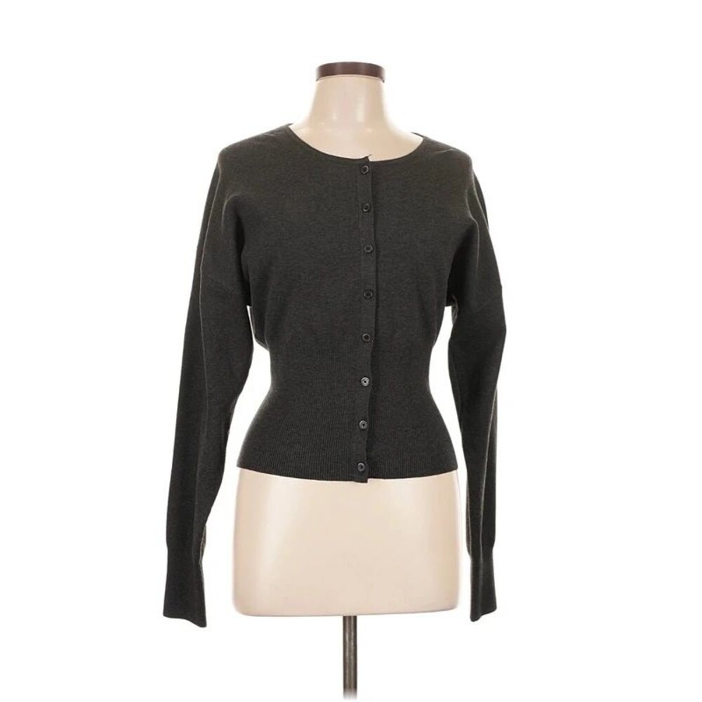 Aritzia Golightly Cardigan in Heather Charcoal Size L